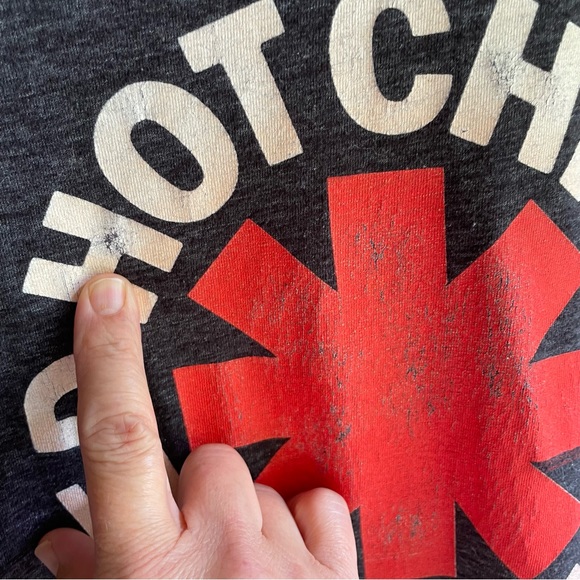 Red Hot Chili Peppers Graphic Band Tshirt. Heathered Charcoal Bravado. Large - Picture 7 of 9
